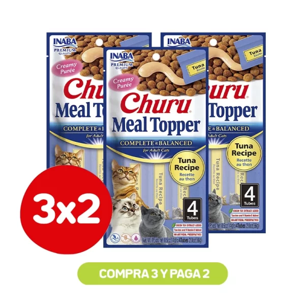 Pack 3x2 Churu Meal Topper Tuna 56 Gr