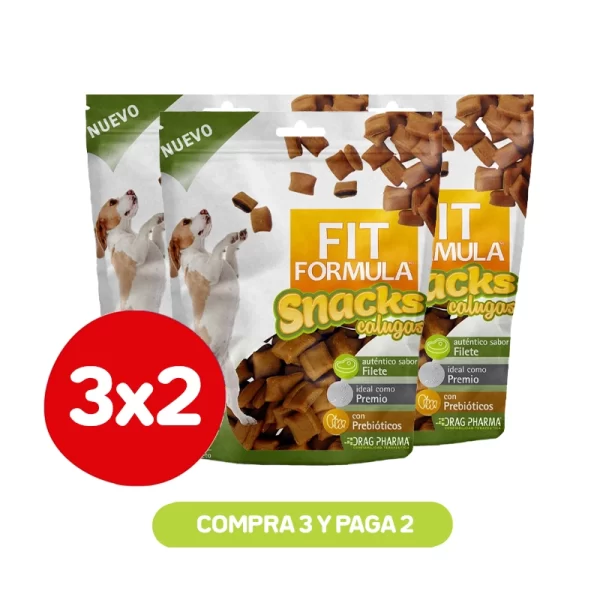 Pack 3x2 Fit Formula Snack Perro Caluga 65 GR