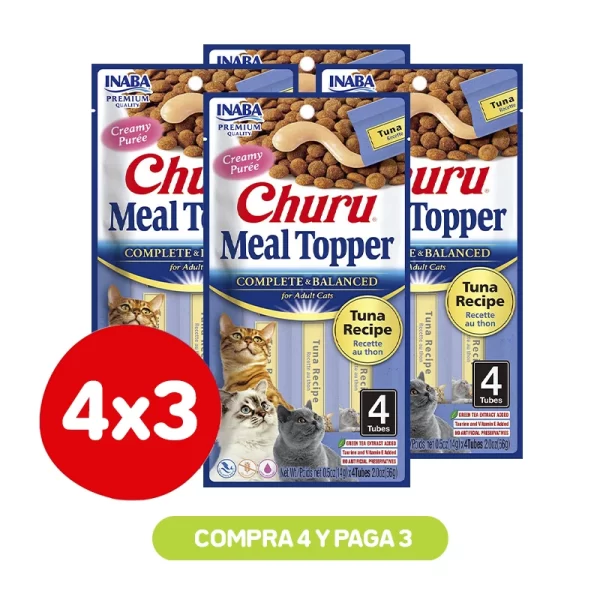 Pack 4x3 Churu Meal Topper Tuna 56 Gr