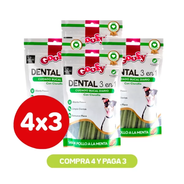 Pack 4x3 Goofy Dental 3 en 1