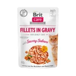 Brit Care Cat Pouch Fillets in Gravy Adult Salmon 85 Gr