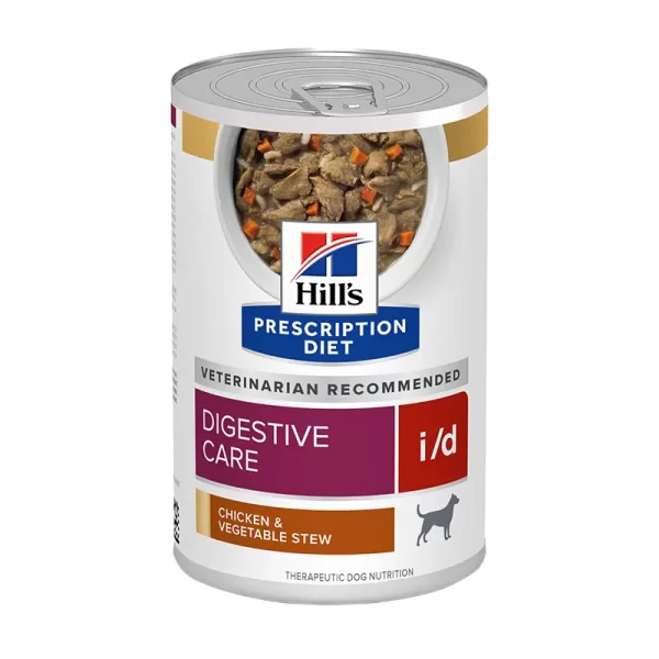 Hills Lata I/D Gastrointestinal Canino Estofado Pollo y Vegetales 370Gr