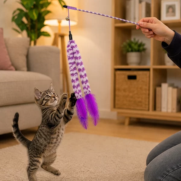 Juguete Para Gato Varita - Triple Feather 