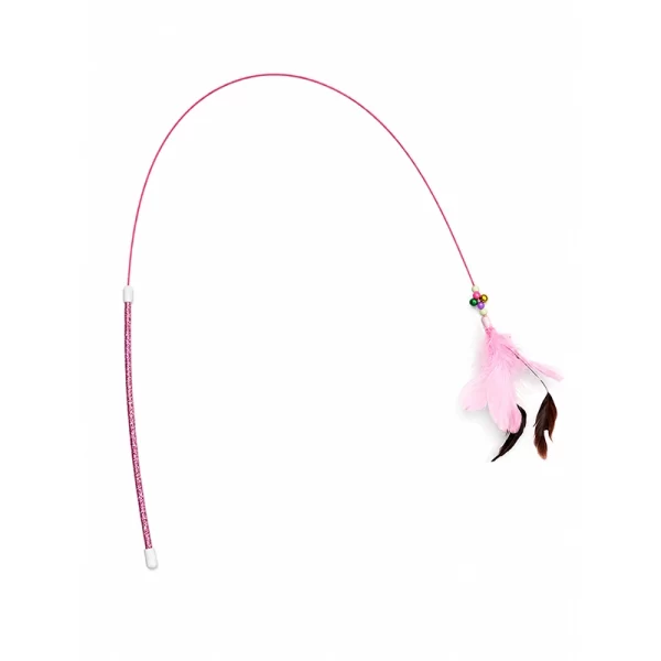 Varita De Caza Para Gato Con Plumas 
