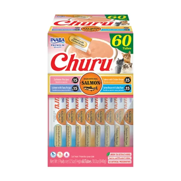 Churu Gato Salmón Variedades 60 Tubos