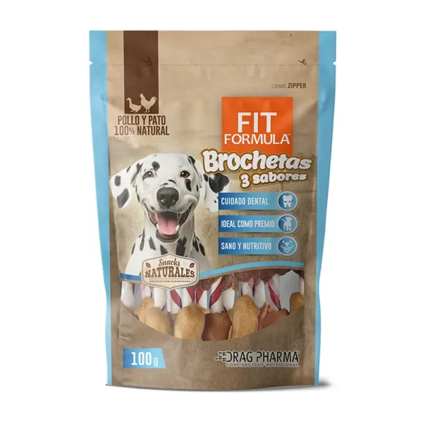 Fit Formula Brochetas 3 Sabores 100 Gr