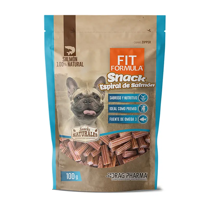 Fit Formula Snack Espiral de Salmón 100 Gr Fit Formula Snack Espiral de Salmón 100 Gr