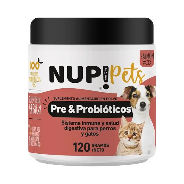 NUP! Pets Pre & Probioticos 120 Gr Salmon