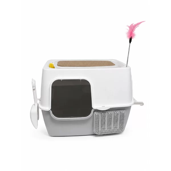 Baño Arenero Cerrado Para Gato Multi Station