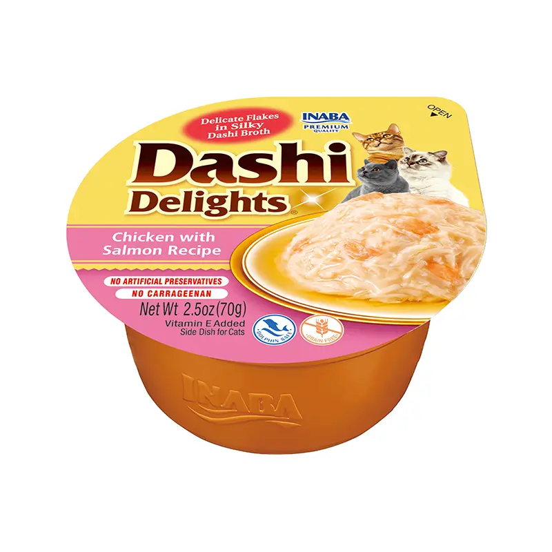 Churu Dashi Delights Pollo & Salmón 70 Gr