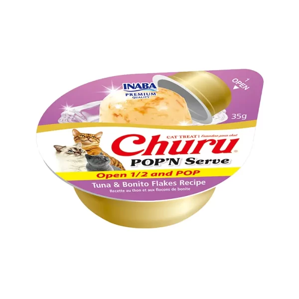Churu Pop And Serve Atún & Bonito 35 Gr 2 Unidades