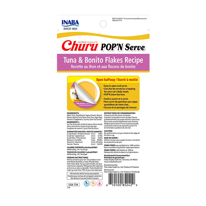 Churu Pop And Serve Atún & Bonito 35 Gr 2P