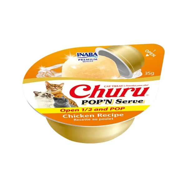 Churu Pop And Serve Pollo 35 Gr 2 Unidades