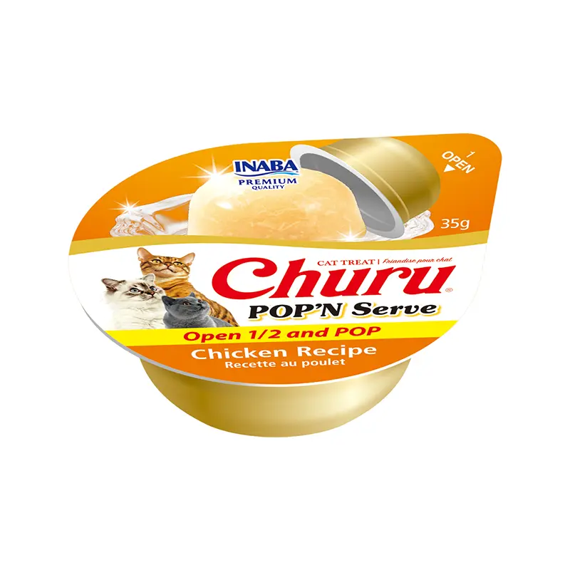 Churu Pop And Serve Pollo 35 Gr 2 Unidades