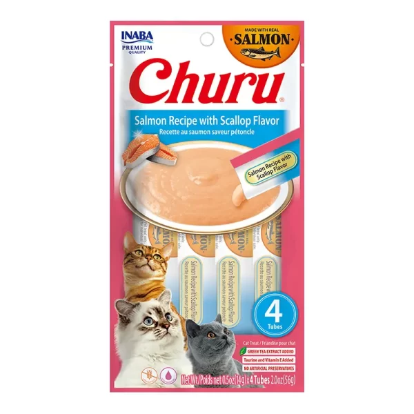 Churu Salmón Ostión 4 Tubos