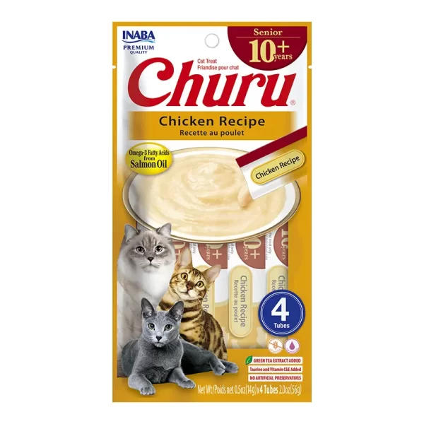 Churu Senior 10+ Pollo 4 Tubos