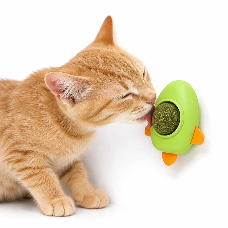 Juguete Para Gato Bola Catnip Diseño Cohete