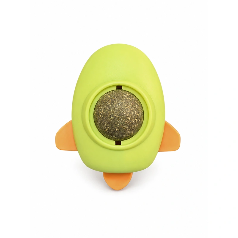 Juguete Para Gato Bola Catnip Diseño Cohete