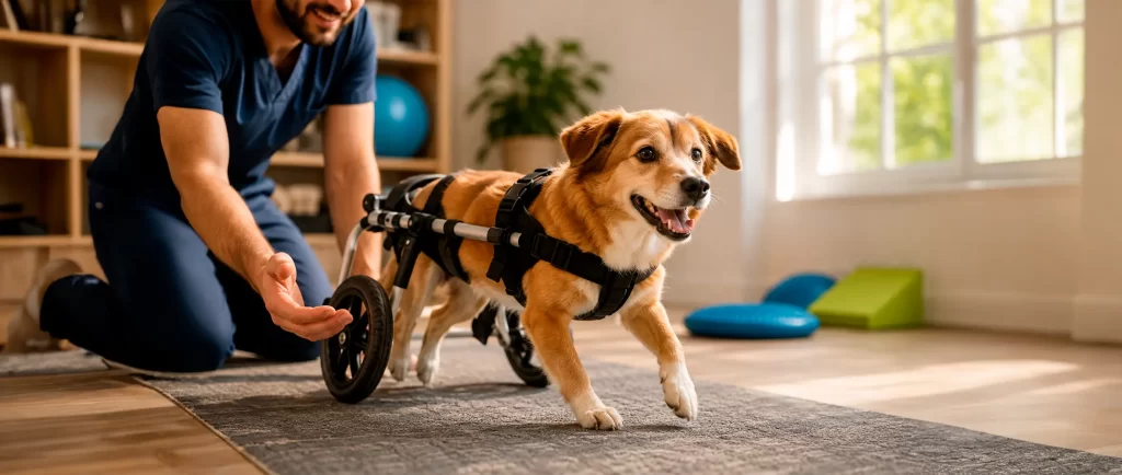 Perros en silla de ruedas: por qué la fisioterapia sigue siendo indispensable