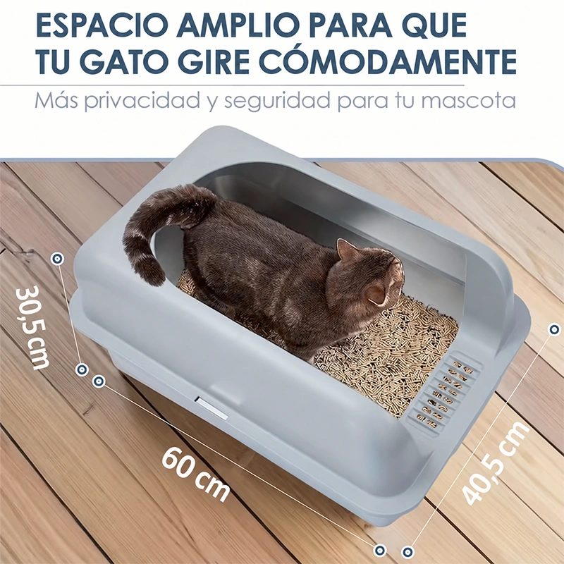 Arenero Cat Litter Destroyer Abierto