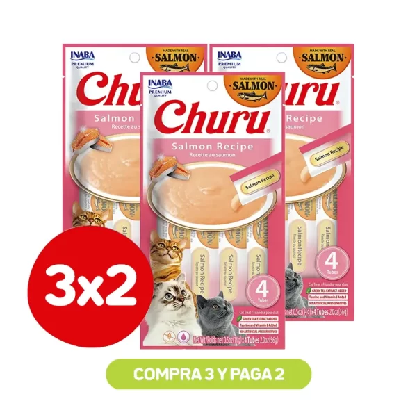 Pack 3X2 Churu Salmón