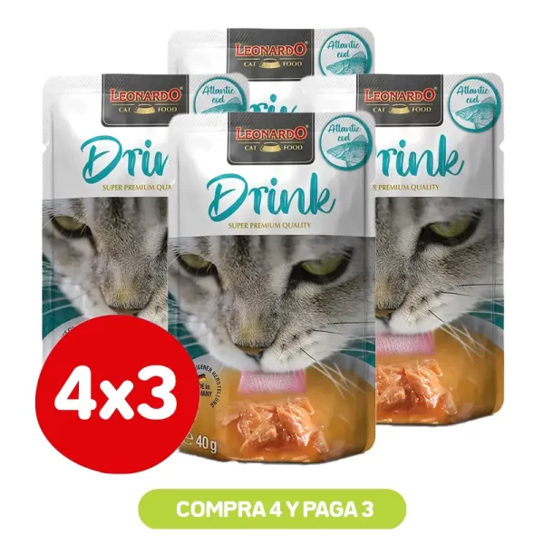 Pack 4x3 Leonardo Drink Atlantic