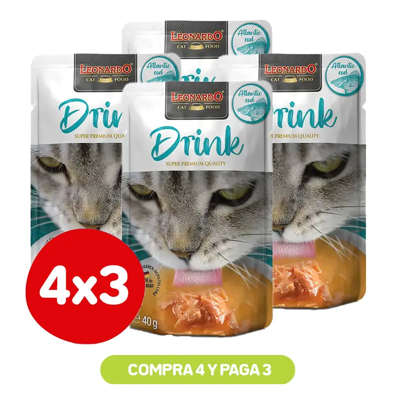 Pack 4x3 Leonardo Drink Atlantic